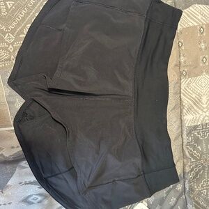 Black Lululemon shorts size 4